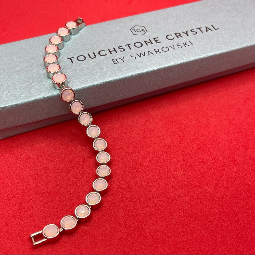 Touchstone Crystal Glazed White Ice Bracelet